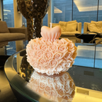 Vela Corazón de Rosas Aromática