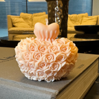 Vela Corazón de Rosas Aromática