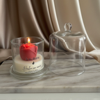 Vela Rosa Eterna Recipiente Campana