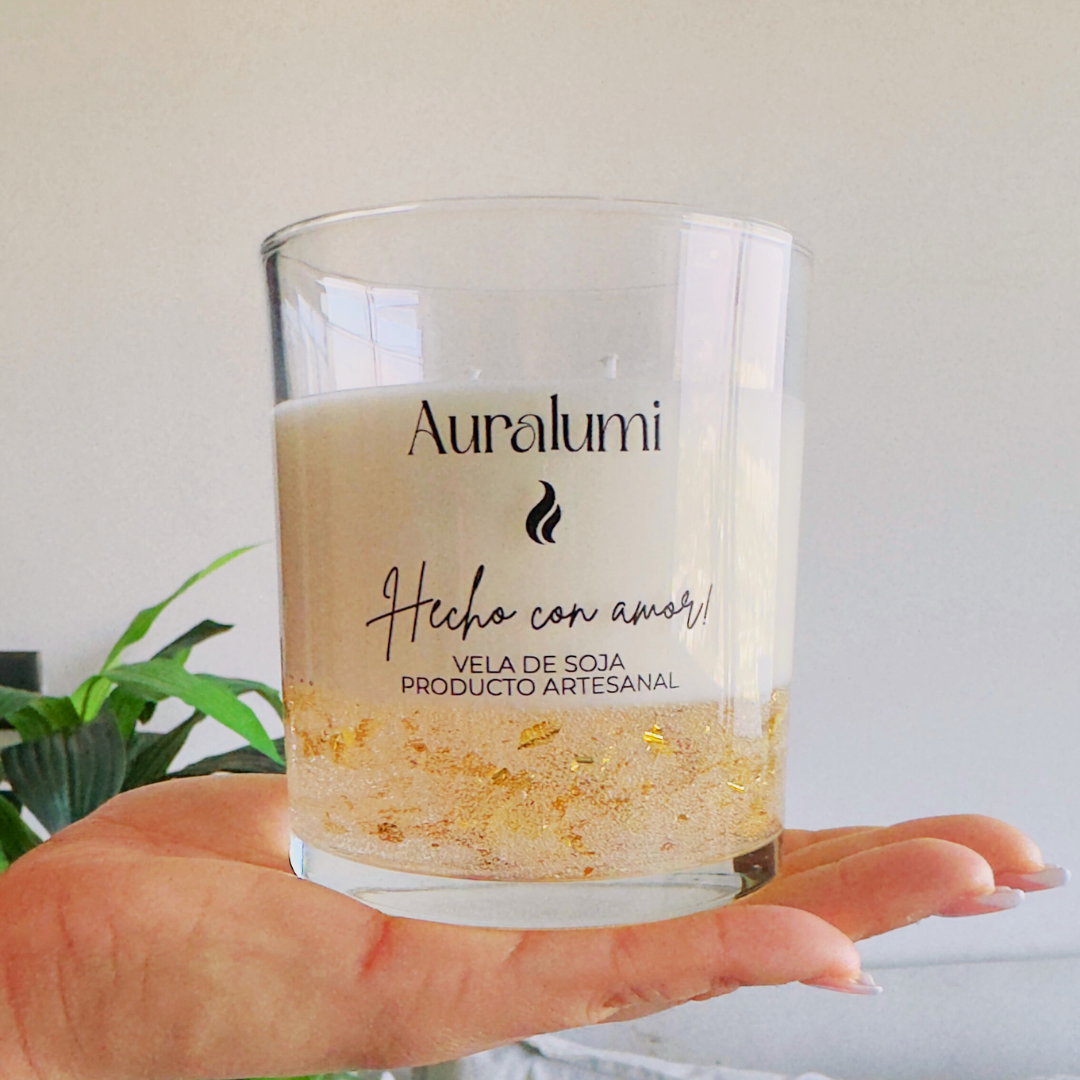 Vela Luxury Gold, Doble Mecha Aromática