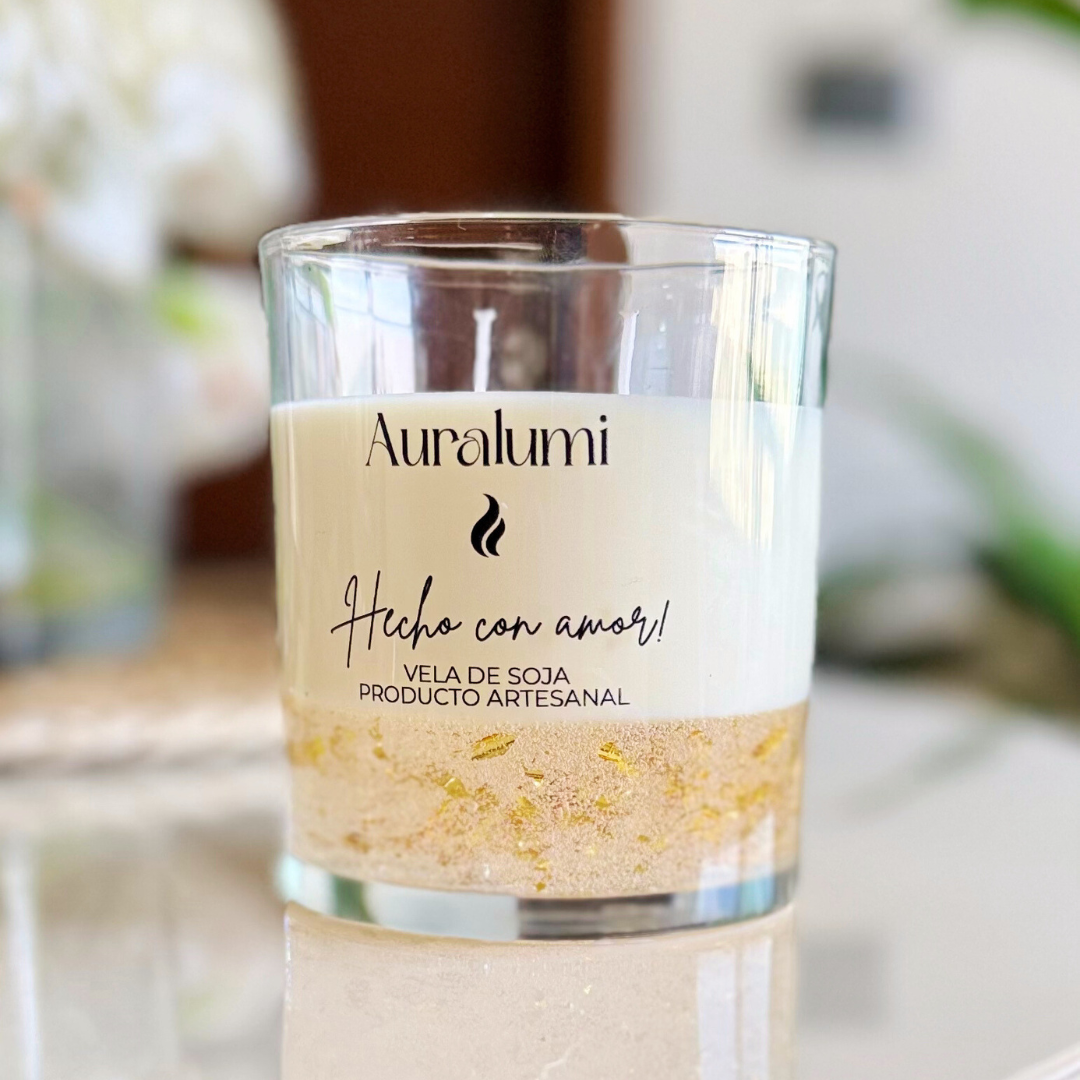 Vela Luxury Gold, Doble Mecha Aromática