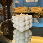 Vela Cubo de Corazones Aromática