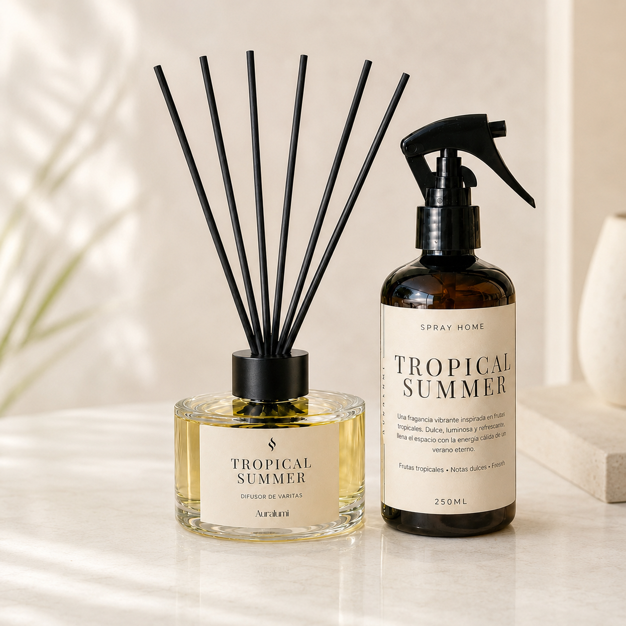 Pack Tropical Summer Aromatizador + Difusor de varitas