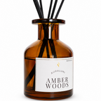 Difusor de Varitas Amber Woods Frasco Ambar 150ml