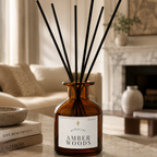 Difusor de Varitas Amber Woods Frasco Ambar 150ml