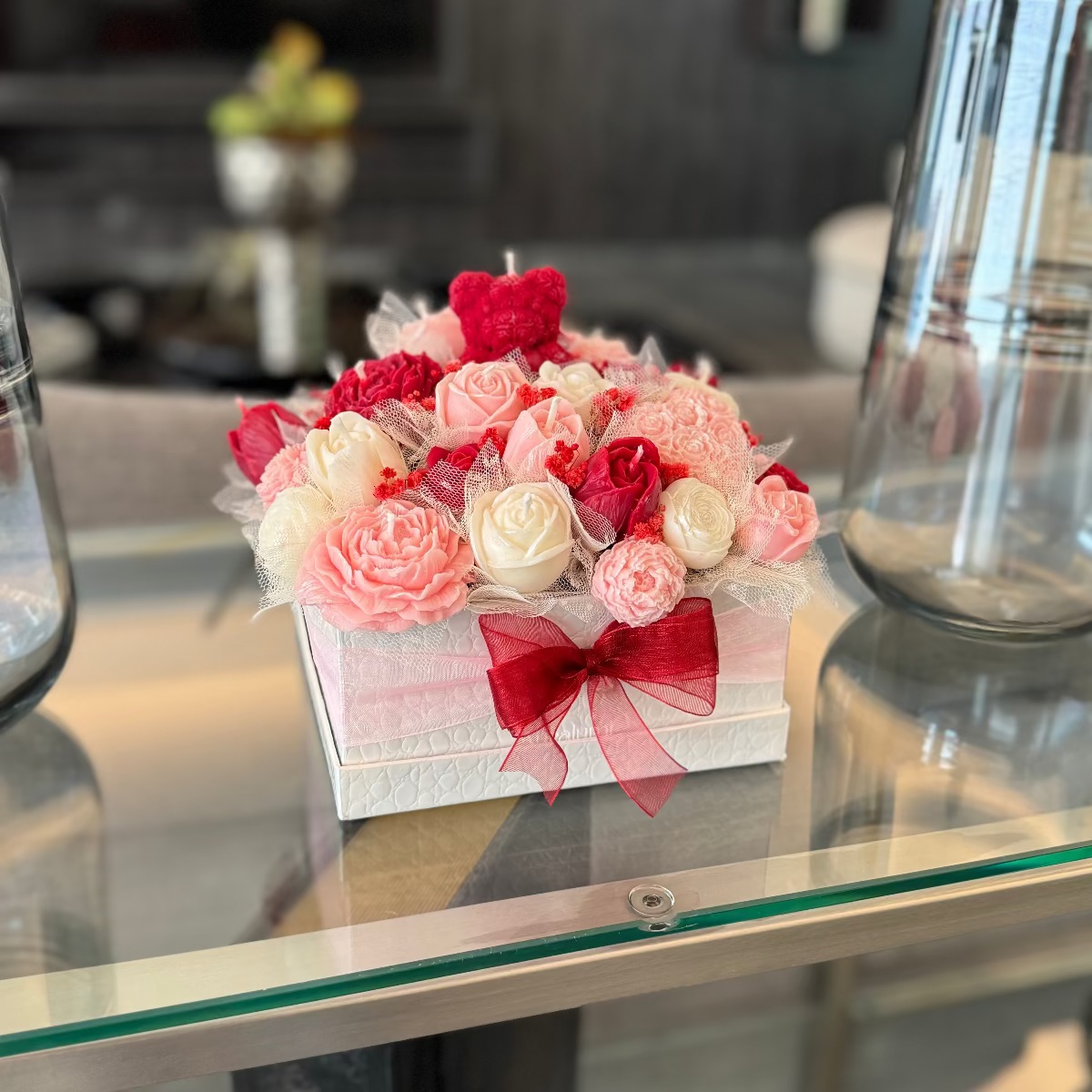 Bouquet Cuadrado de Velas Aromáticas "Blossom"