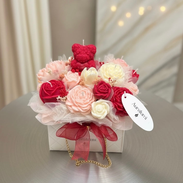 Bouquet Velas Aromáticas “Rosé Éternel”