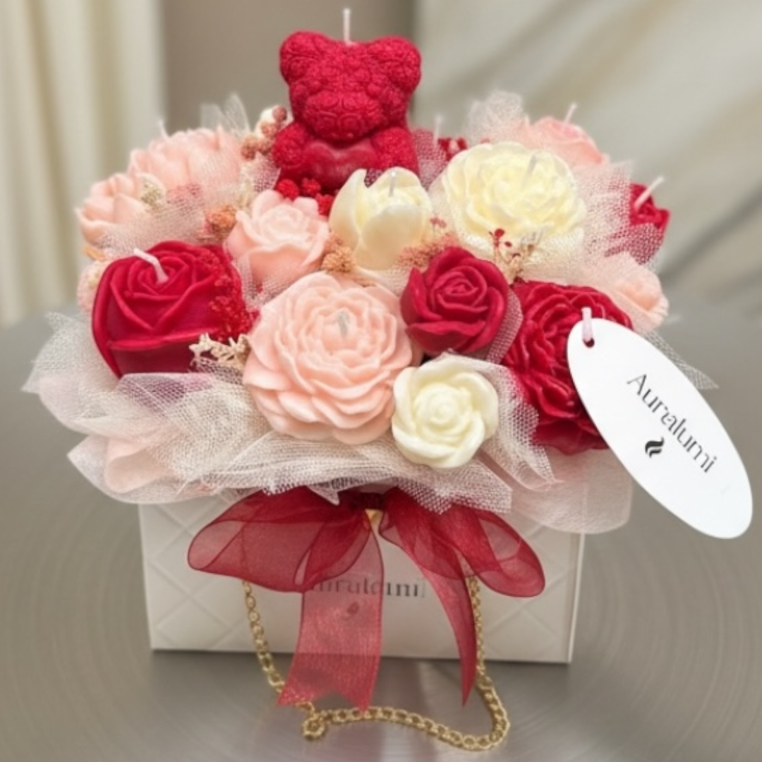 Bouquet Velas Aromáticas “Rosé Éternel”