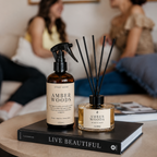 Pack Amber Woods Aromatizador + Difusor de varitas