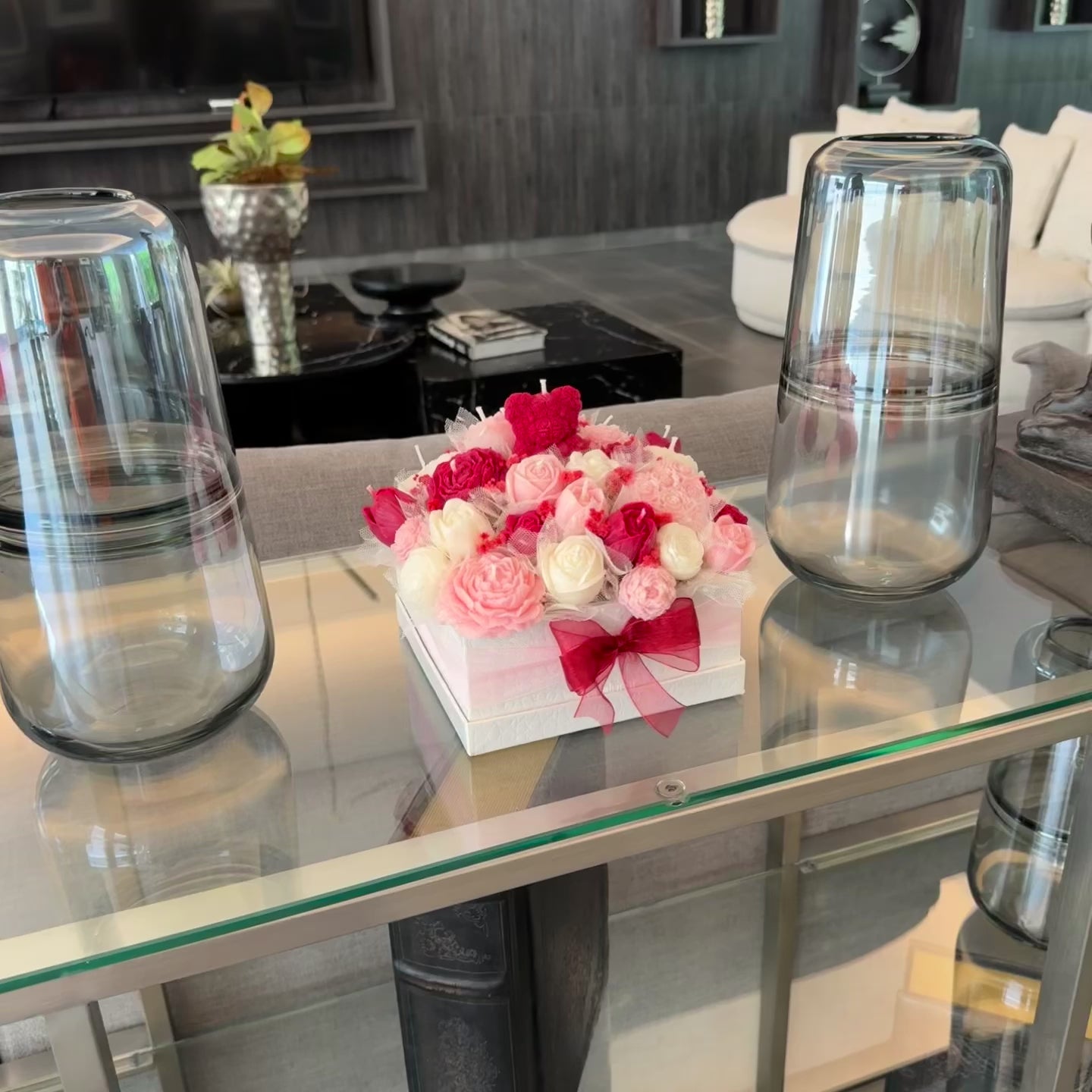 Bouquet Cuadrado de Velas Aromáticas "Blossom"