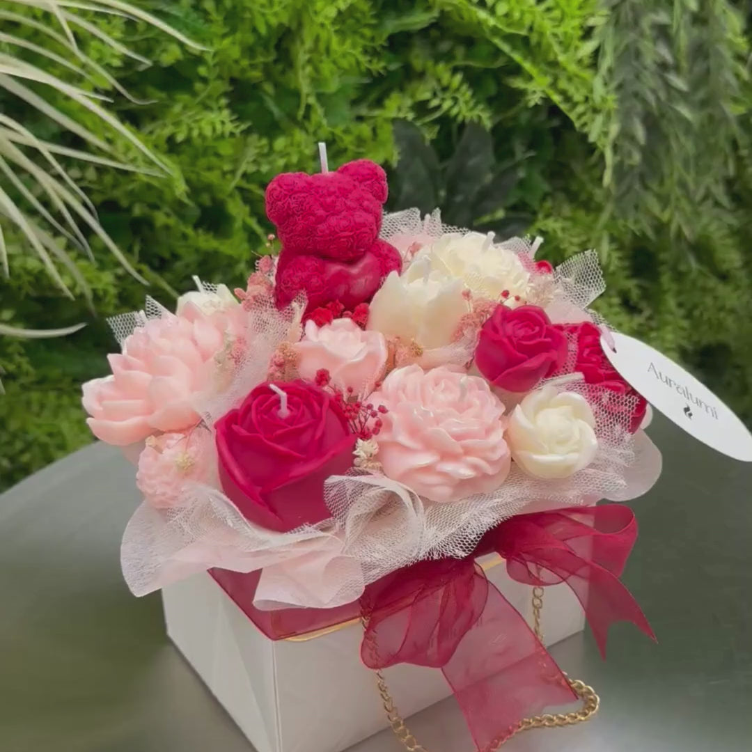 Bouquet Velas Aromáticas “Rosé Éternel”