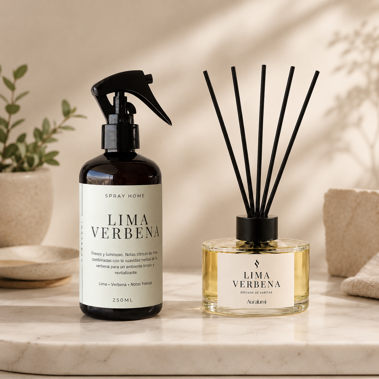Pack Lima Verbena Aromatizador + Difusor de varitas